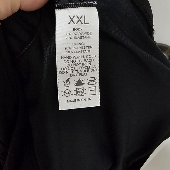 Ladies black bathing suit size xxl - Picture 2 of 4